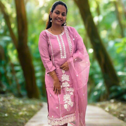 Pink kurta set